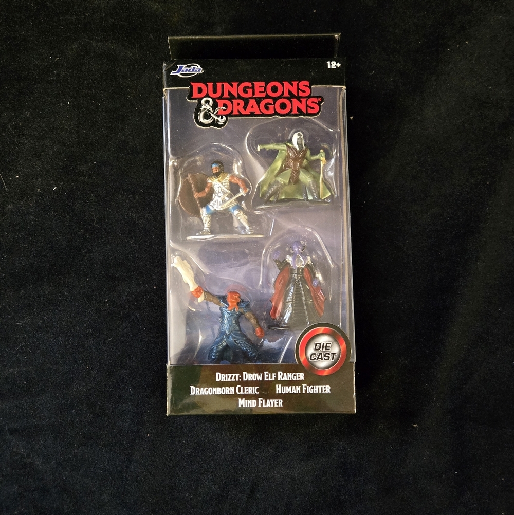 Dungeons & Dragons Die-Cast Mini Figures Set Drizzt Mind Flayer Jada